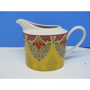 222 FIFTH Spice Kingdom Creamer  Fine Porcelain China
